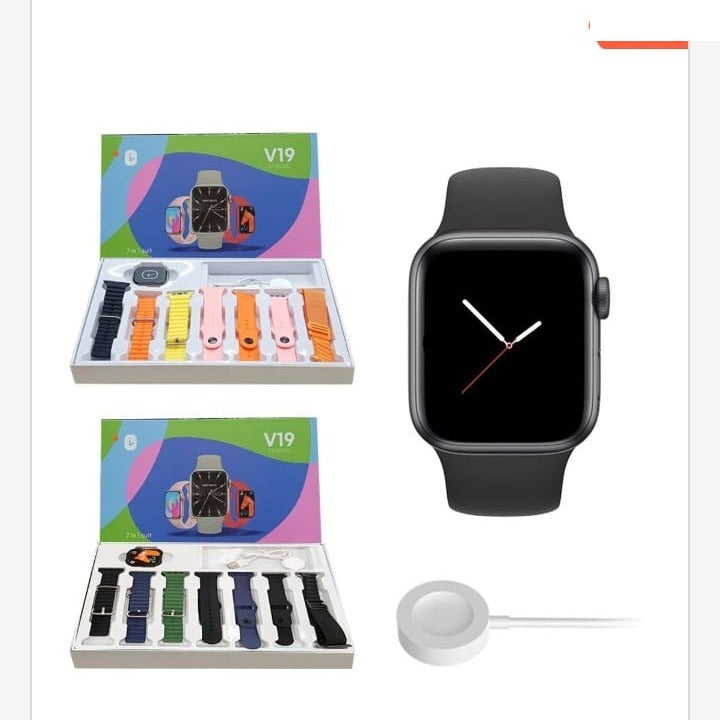 Smartwatch con Kit de 7 Correas Intercambiables - smartwatch