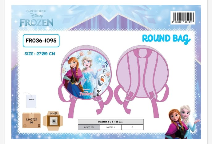 Mochila escolar Frozen Round Bag
