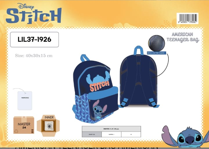 Mochila escolar Stitch Teenager Bag