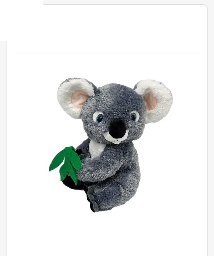 Peluche Koala con Hoja 36cm suave