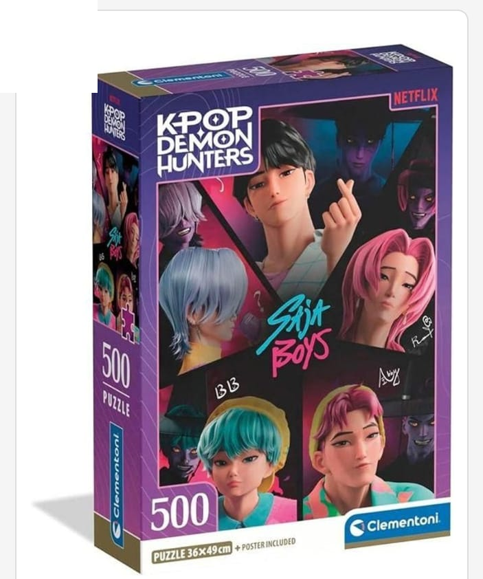 Puzzle 500 Piezas K-Pop Demon Hunters Saja Boys (Clementoni)