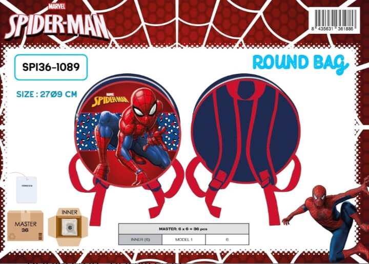 Mochila escolar Spider-Man Round Bag