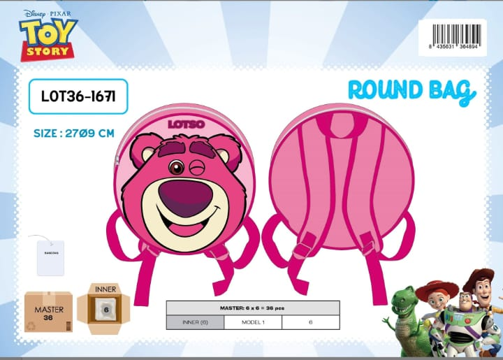 Mochila escolar Toy Story Round Bag (Lotso)