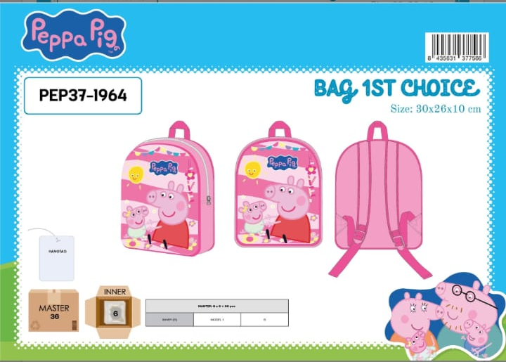 Mochila escolar Peppa Pig 30cm