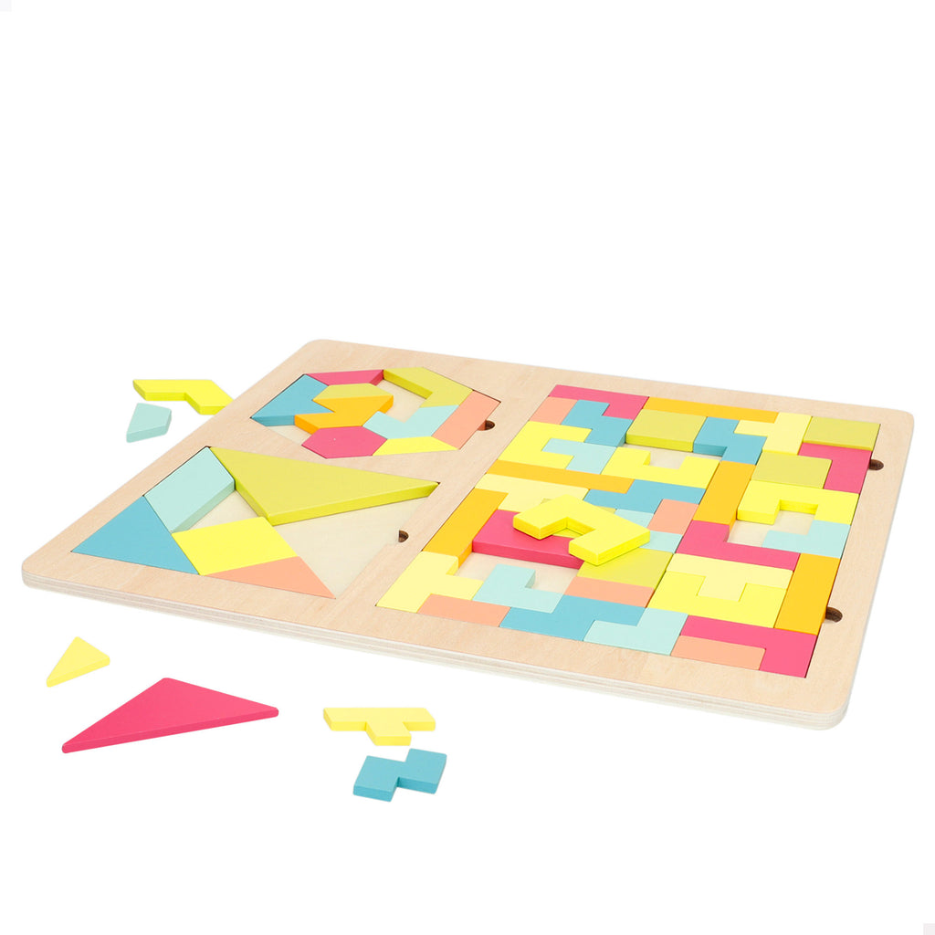 Woomax Puzzle Geométrico de Madera