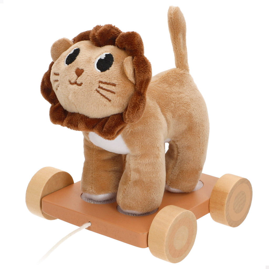 Woomax Zookabee Arrastre de Madera y Peluche Animal