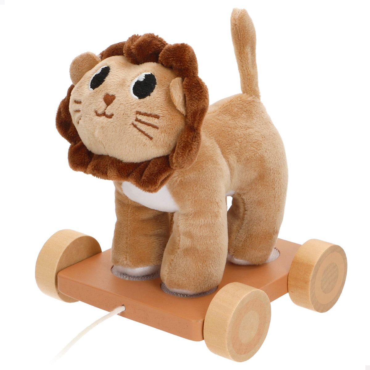 Woomax Zookabee Arrastre de Madera y Peluche Animal