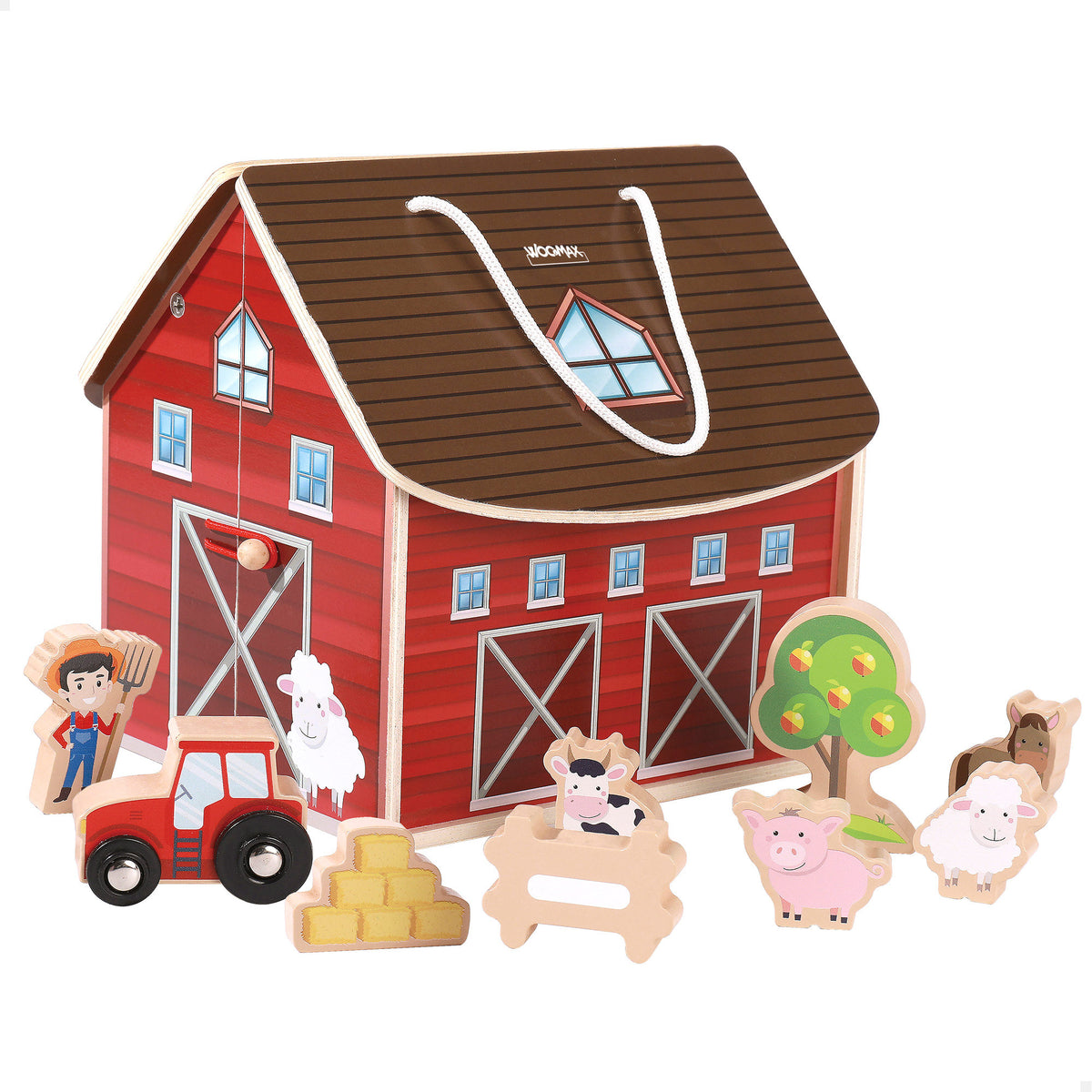 Woomax Granja de Madera 10 Piezas