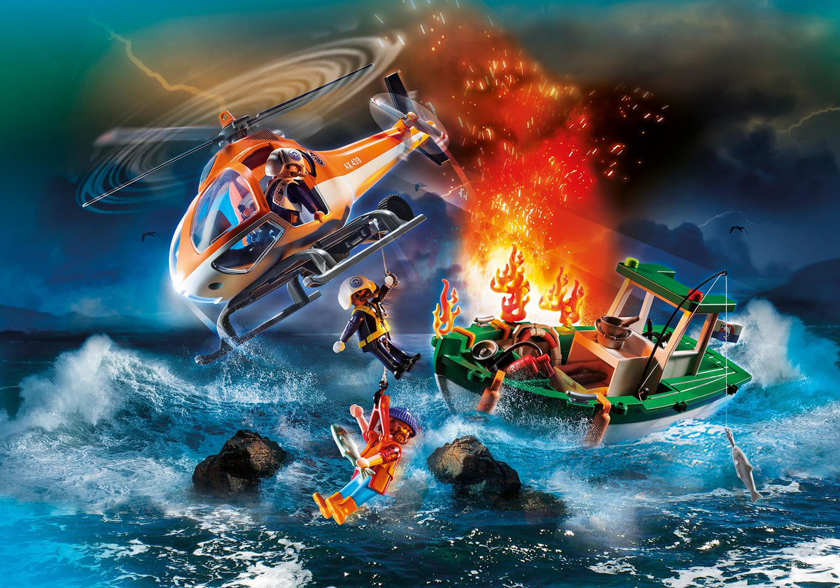 Playmobil Misión Rescate Marítimo 70491 montado
