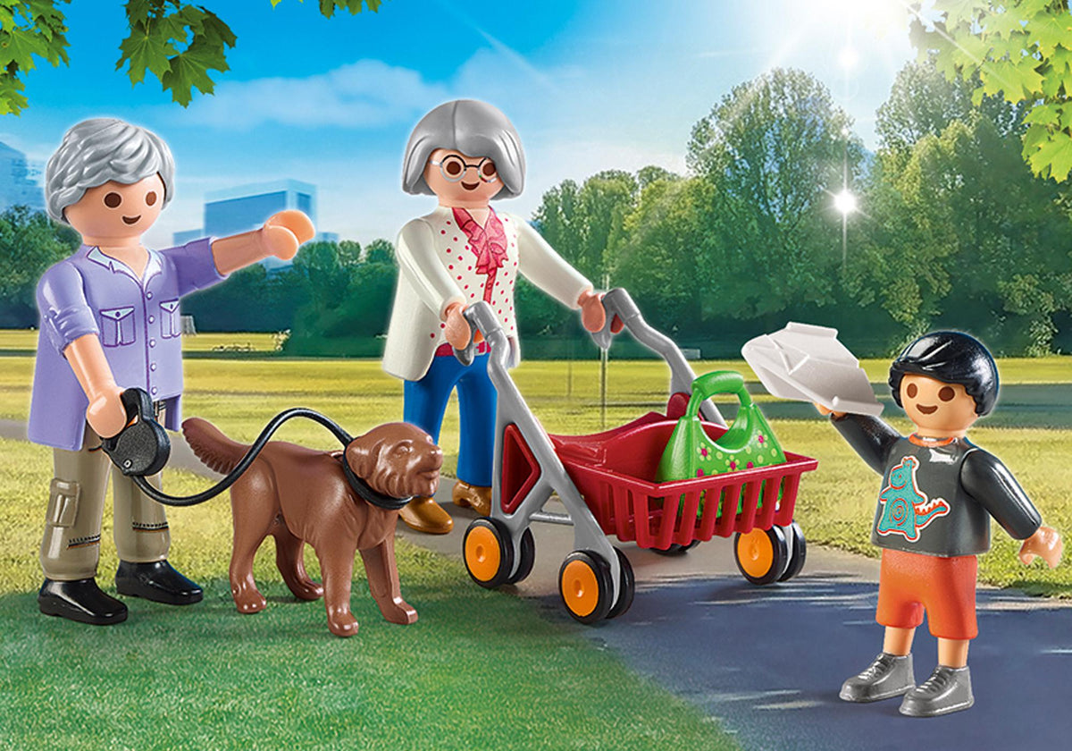 Playmobil Abuelos con Nieto 70990 montado