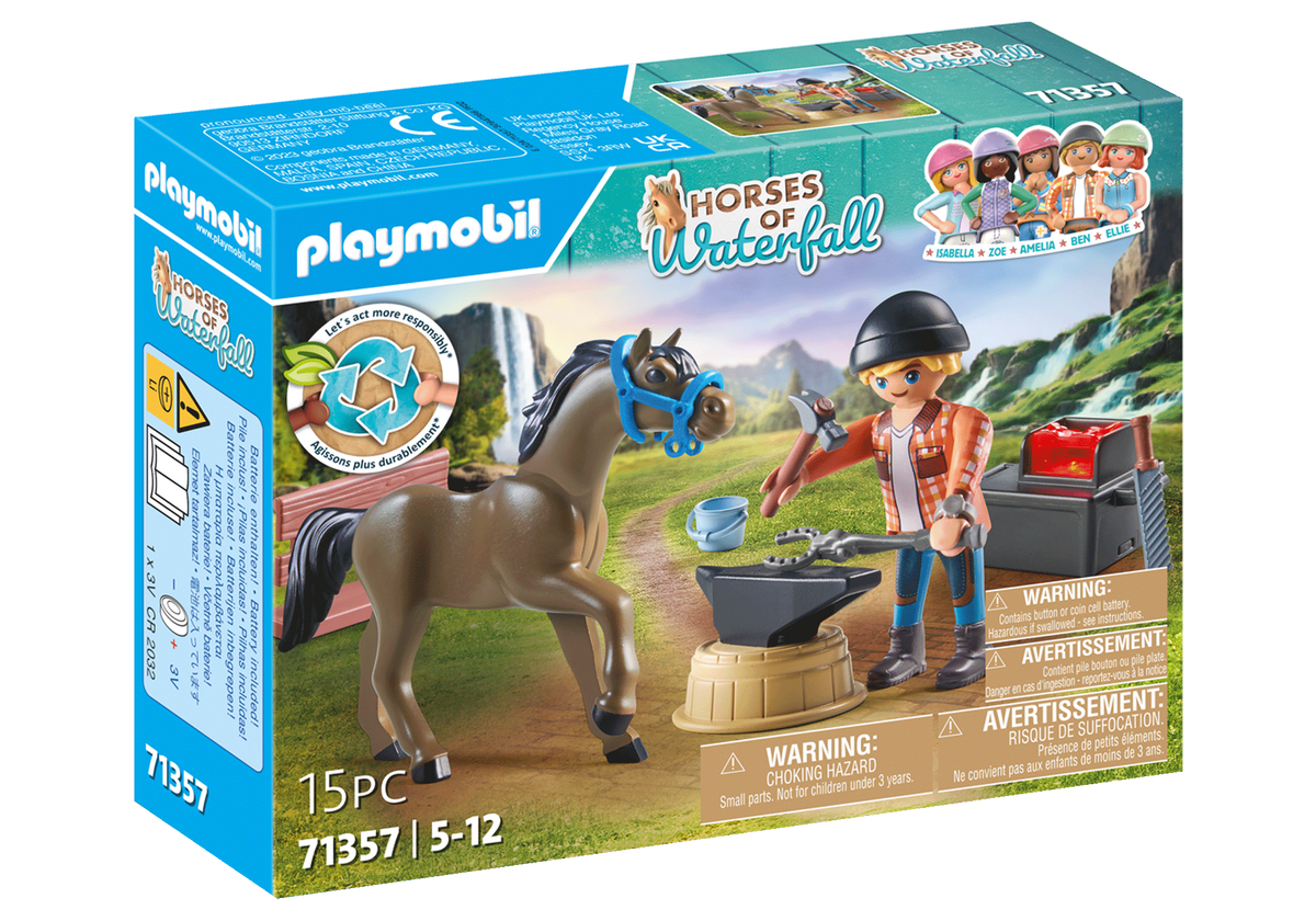 Playmobil Herrador Ben y Aquiles 71357 caja