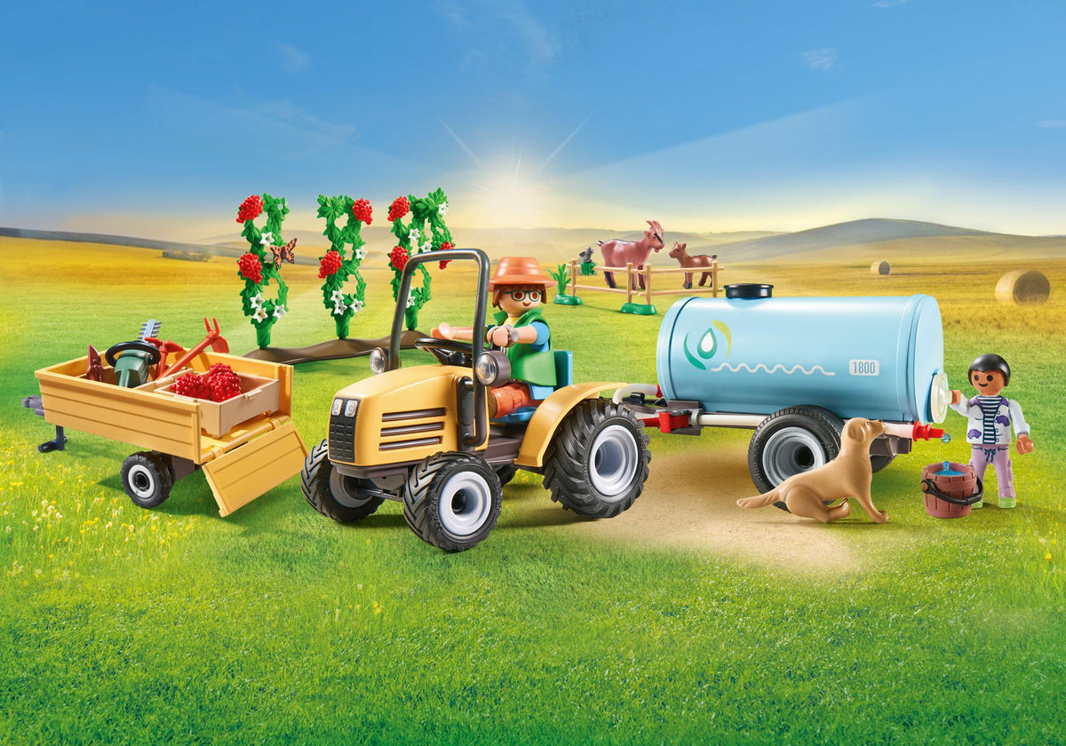 Playmobil Tractor con Tráiler y Cisterna 71442 montado