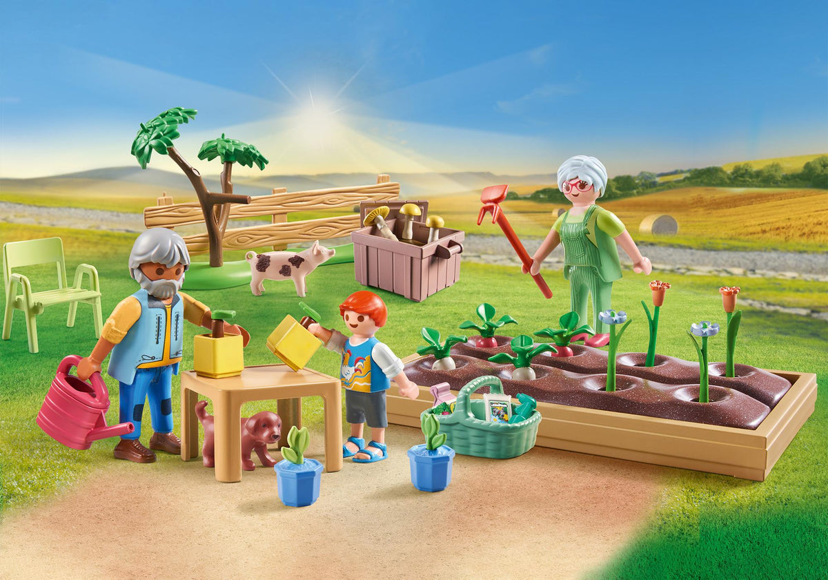 Playmobil Country Huerto con Abuelos 71443 montado