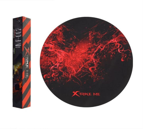 Alfombrilla Gaming Circular Roja - accesorio gaming