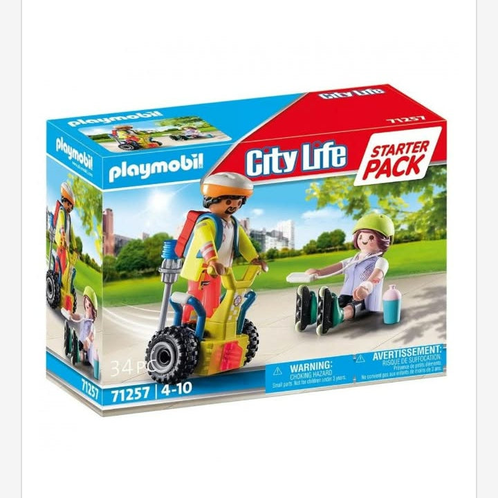 Playmobil City Life Starter Pack Rescate con Balance Racer 71257