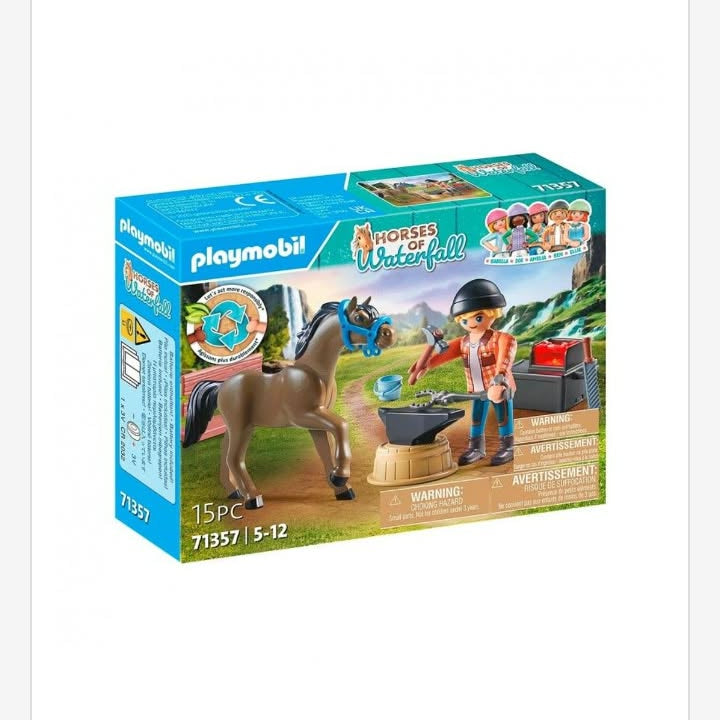 Playmobil Horses of Waterfall Herrador Ben y Aquiles 71357