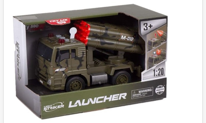 Camion Militar con Misiles Luz y Sonido