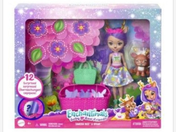 Enchantimals Baby BFF Danessa Deer y Sprint - muñeca de juguete