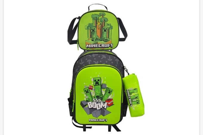 Mochila trolley escolar Minecraft con ruedas