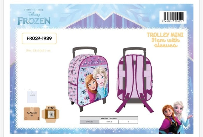 Mochila trolley escolar Mini 31cm Frozen con ruedas