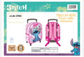 Mochila trolley escolar Mini 31cm Stitch (teal) con ruedas