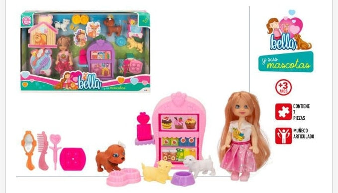 Muñeca Princesa con Set de Accesorios - muñeca de juguete