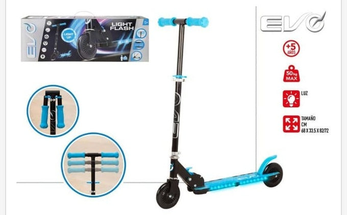 Patinete Evo Plegable con Luces - patinete infantil
