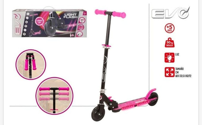 Patinete Evo Plegable con Luces - patinete infantil