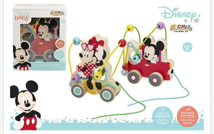 Juguete de madera Woomax Disney Arrastre Vehiculo de Madera